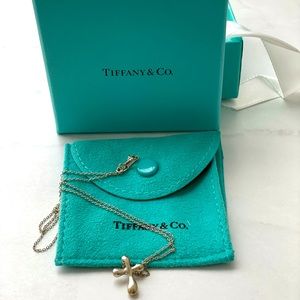 Tiffany & Co Elsa Peretti Cross Pendant Necklace